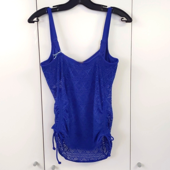 Panache Anya Crochet Balconnet Tankini Top. French Blue. Multiple Sizes. - Picture 2 of 9